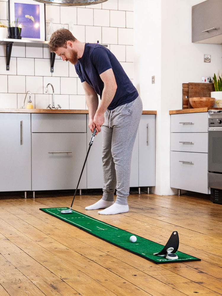 Puttout Slim Putting Mat - Green | GolfBox